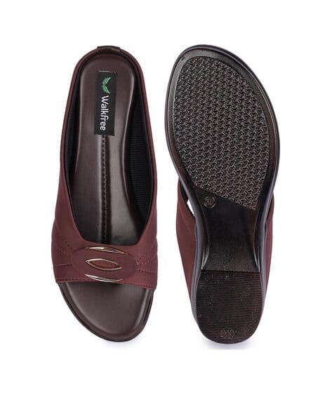 Peep-Toe Slip-on Sandals (Image - 3)