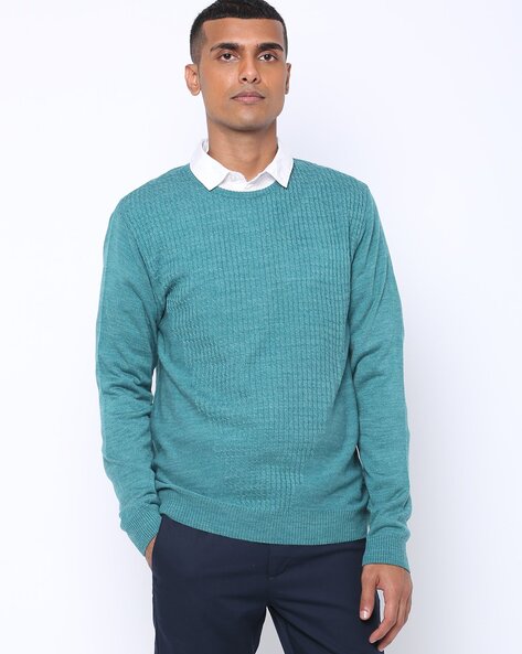 Teal deals blue sweater