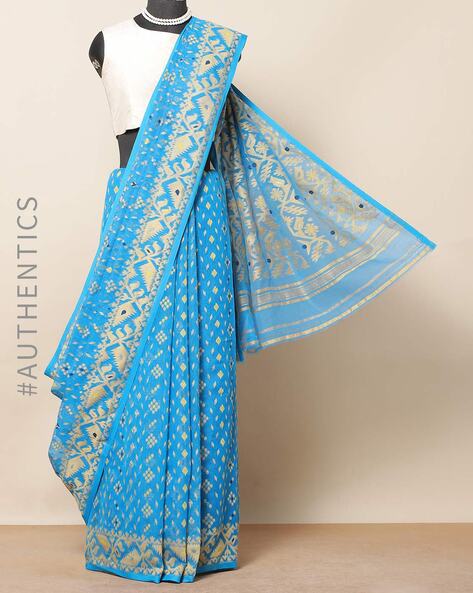 Buy Blue Sarees for Women by Rangita Online | Ajio.com