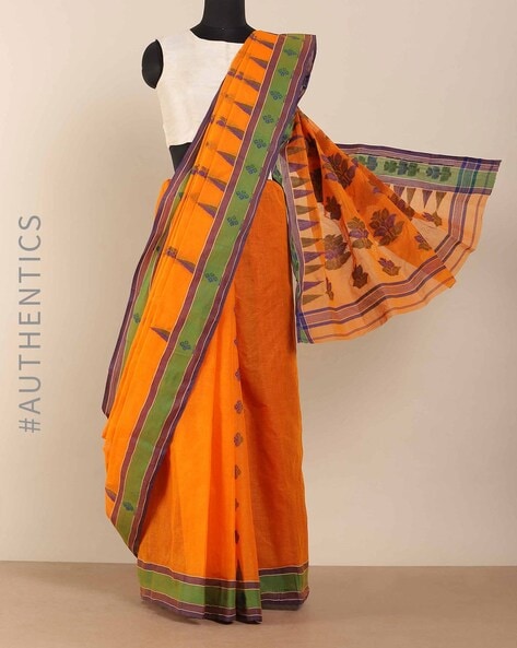 Buy Handloom Bengal Cotton Sarees Online | Nalli Sarees