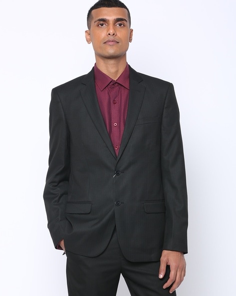 Single Breasted Blazer with Notched Lapel