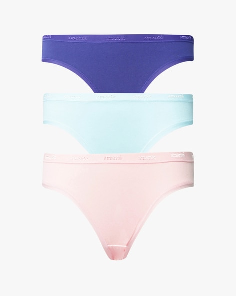 Pack of 3 Low-Rise Bikini Panties