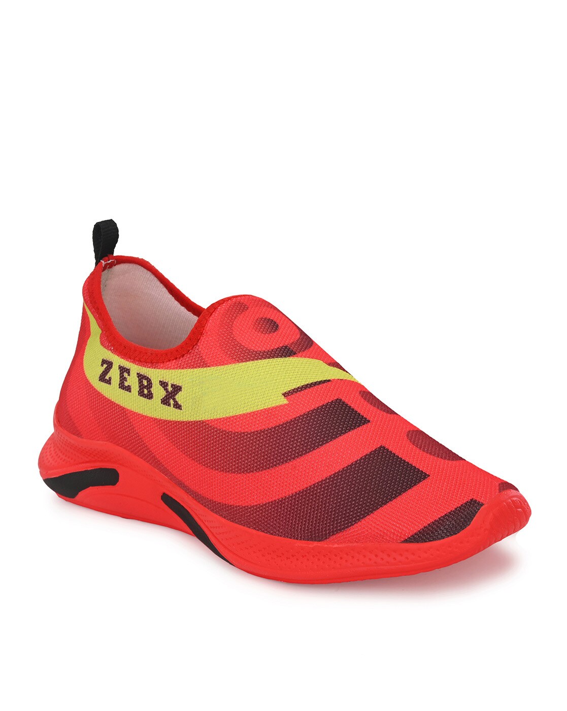Buy Red Sports Shoes for Men by ZEBX 