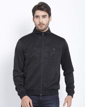 funnel neck bomber jacket