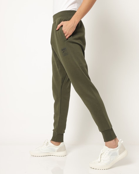 puma olive green joggers