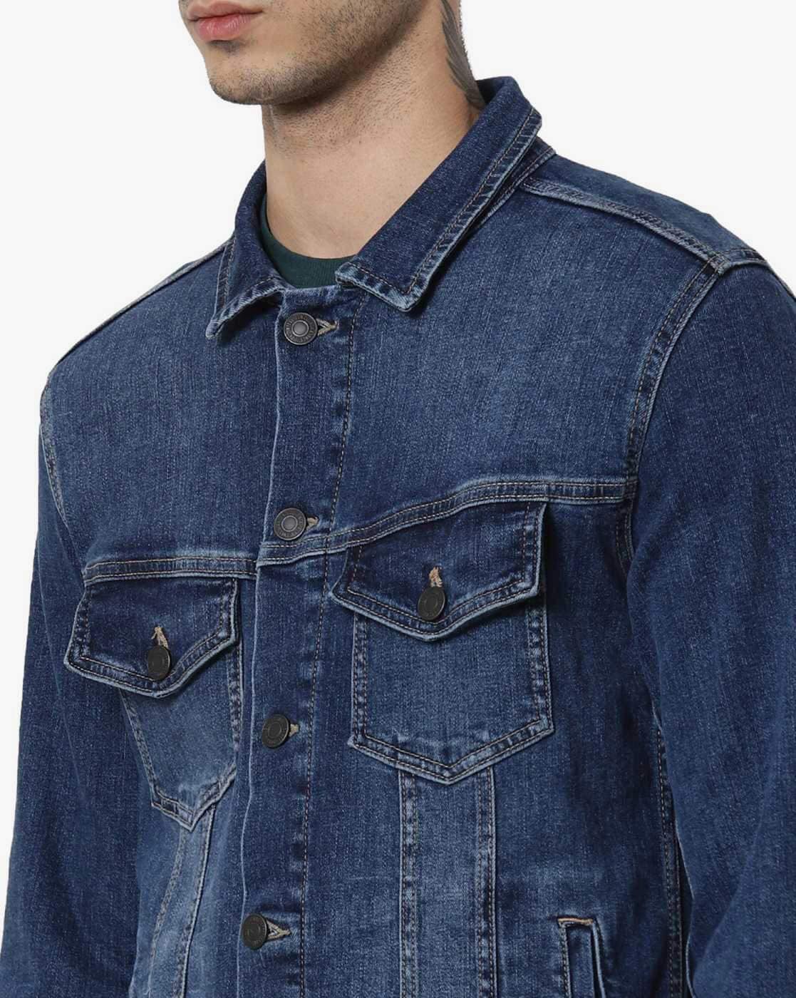 Jack and jones denim best sale jacket india