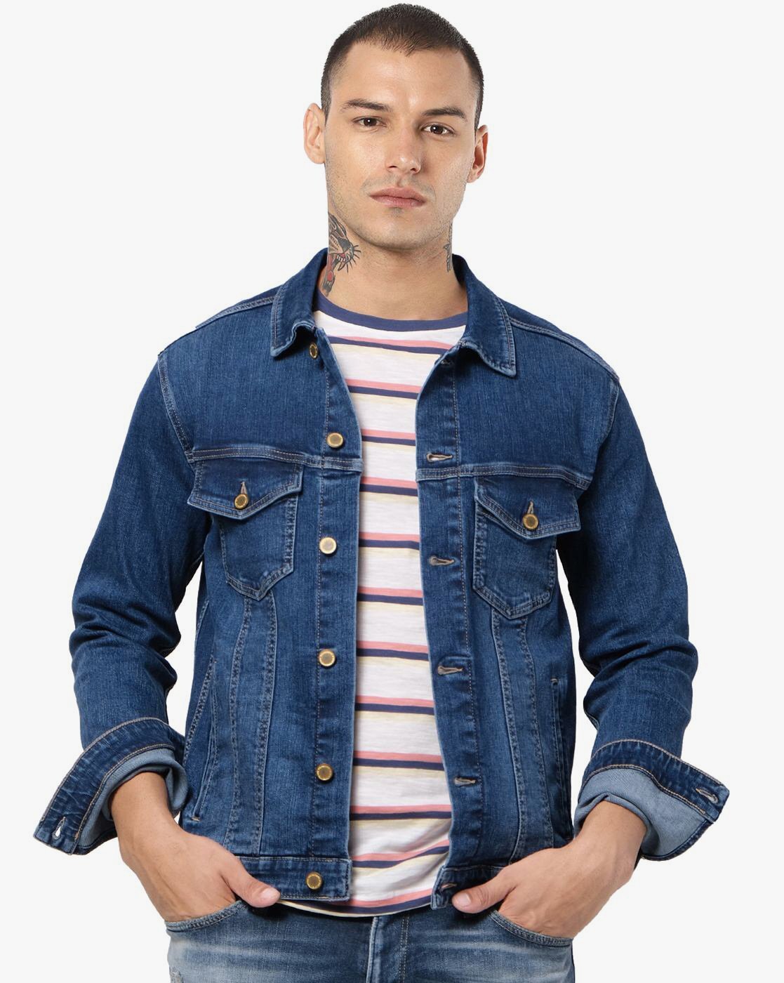 Jacket Jack & Jones Blue size S International in Denim - Jeans - 35093801