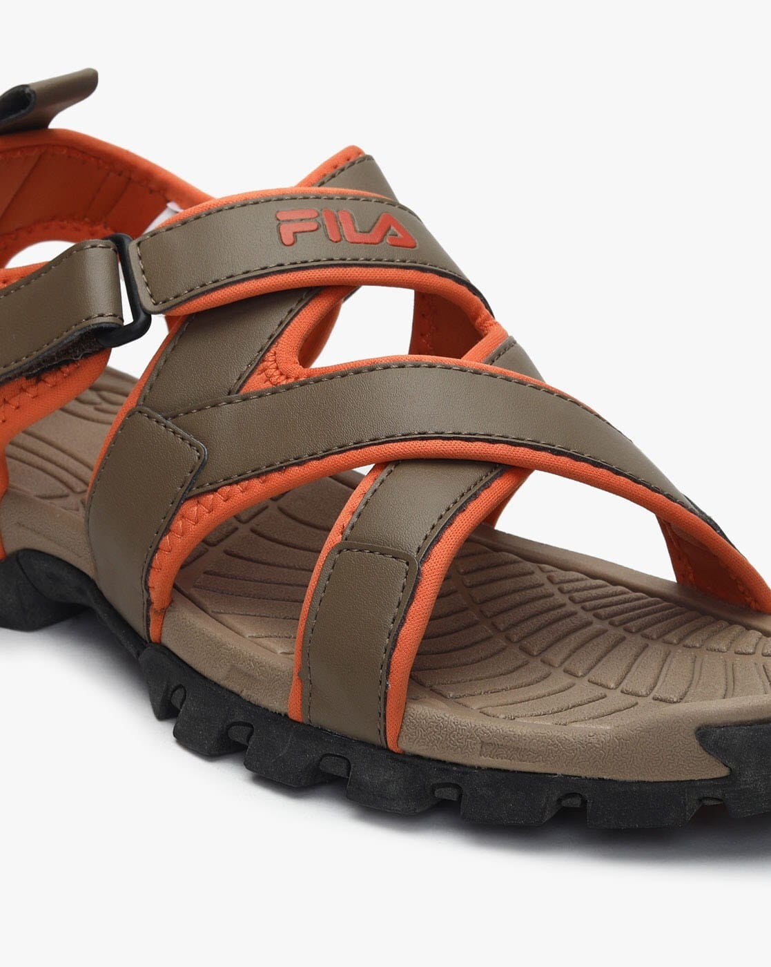 FILA Sleek Slides Athletic Sandals Logo Slippers Black/Red Men's 7 | eBay