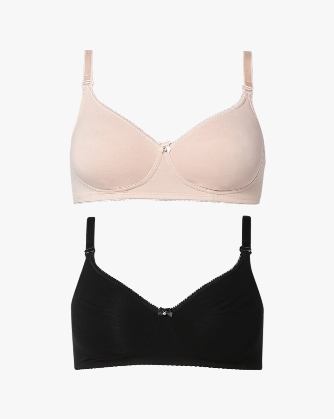 Pack of 2 T-shirt Bras with Clear Straps