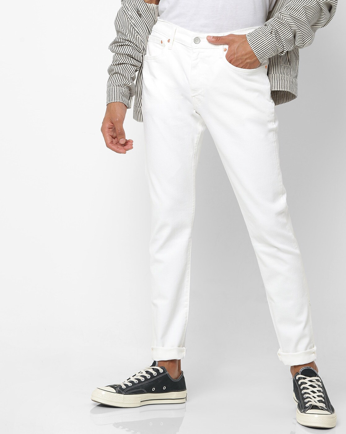 levi white jeans