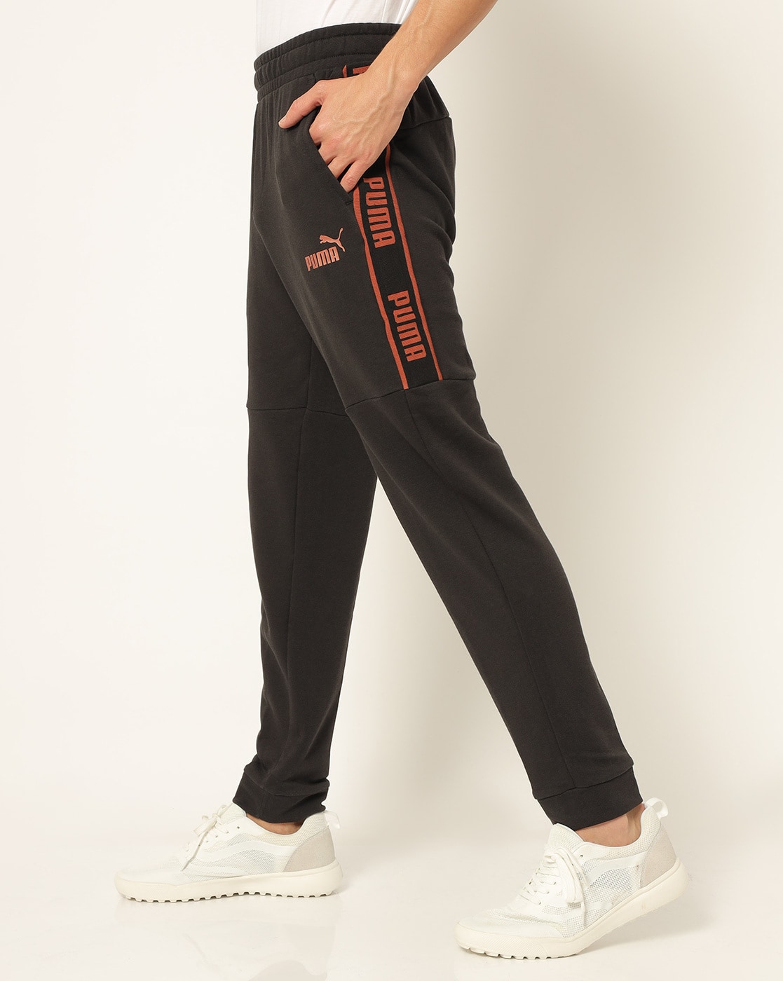 puma panelled joggers