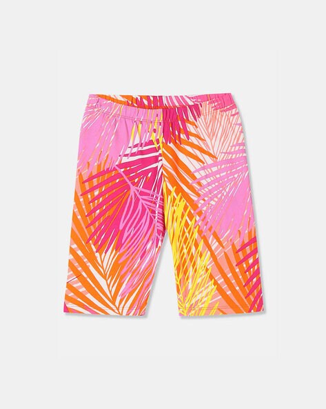 Tropical Print Cycling Shorts