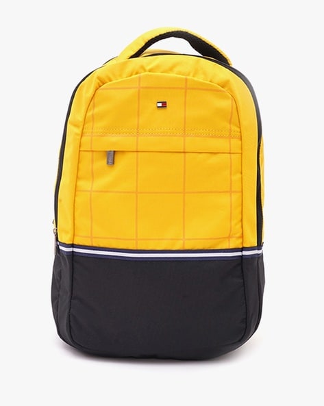 yellow tommy hilfiger backpack