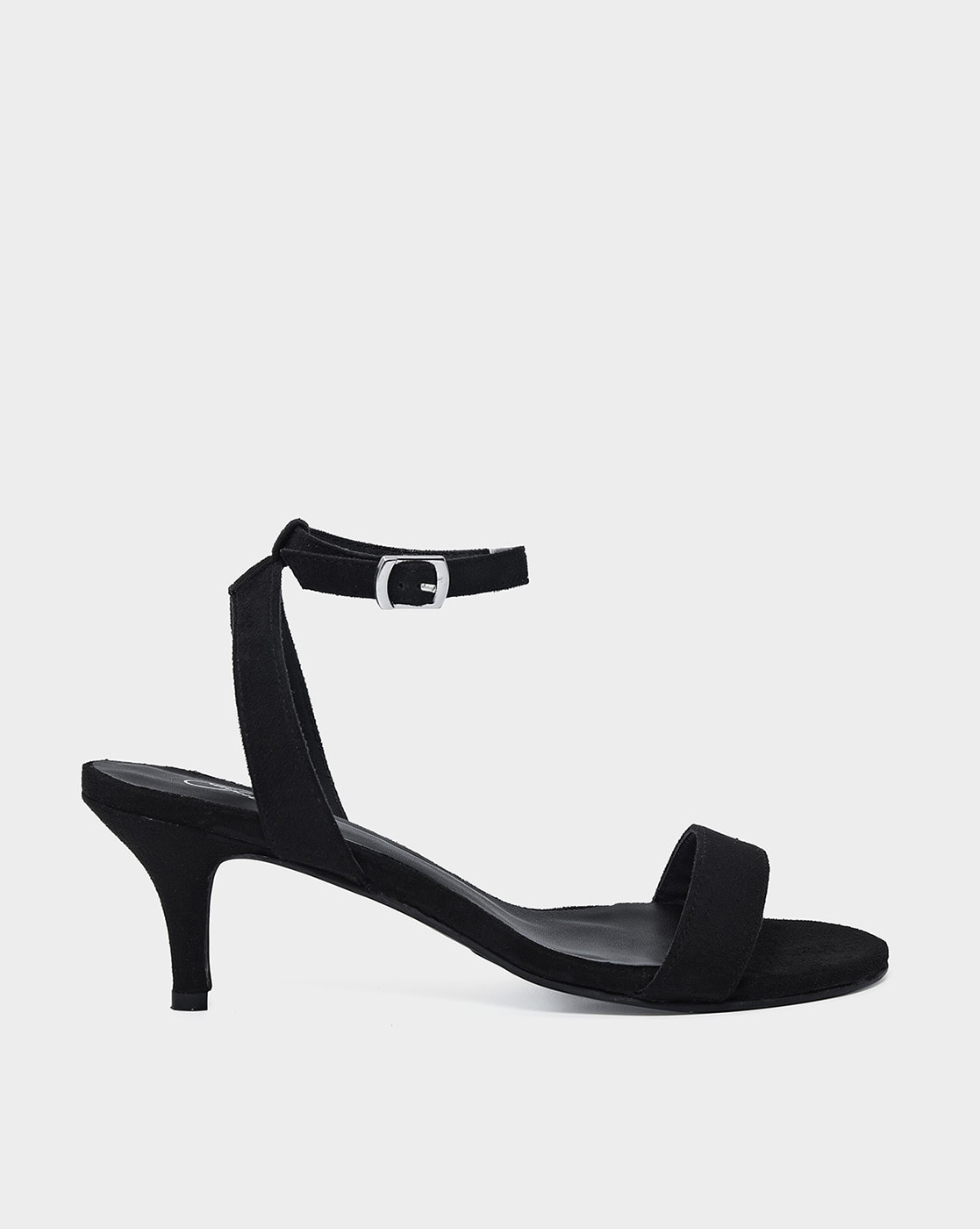 CALAIS HIGH HEEL SANDALS BLACK LEATHER - Jo Mercer