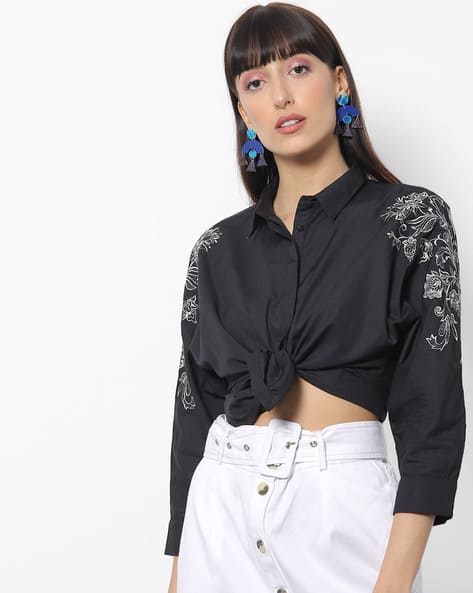 Buy Black Shirts for Women by Outryt 