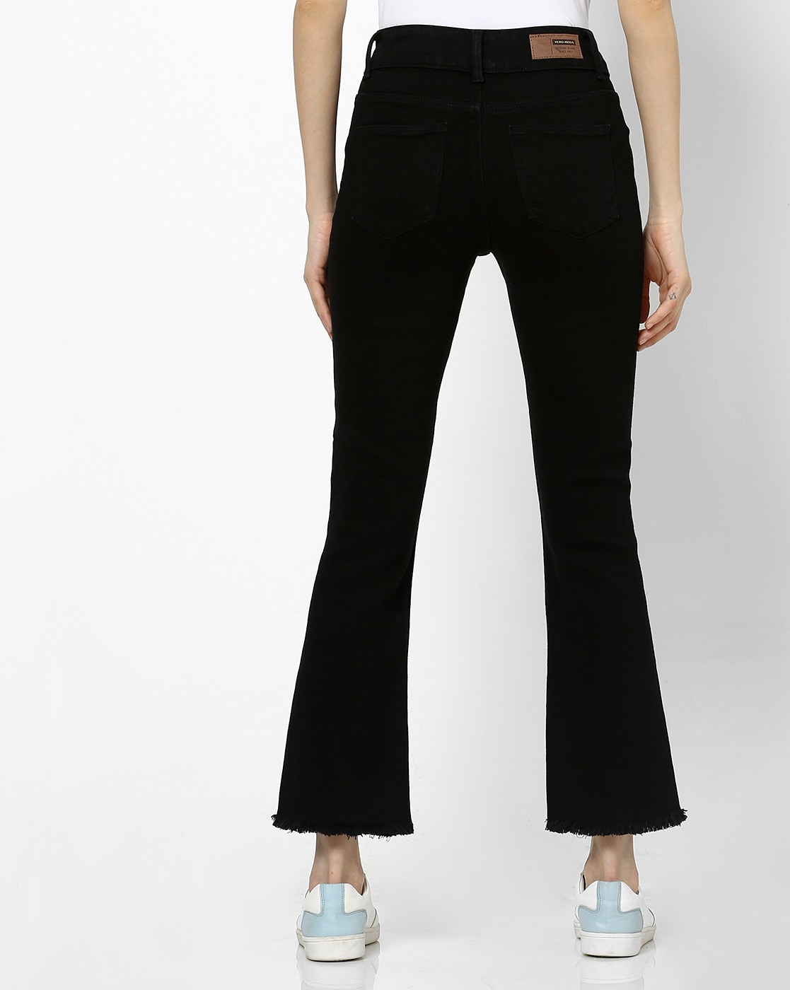 Go Colors Pants  Buy Go Colors Women Solid Black High Rise Ponte Bell  Bottom Online  Nykaa Fashion