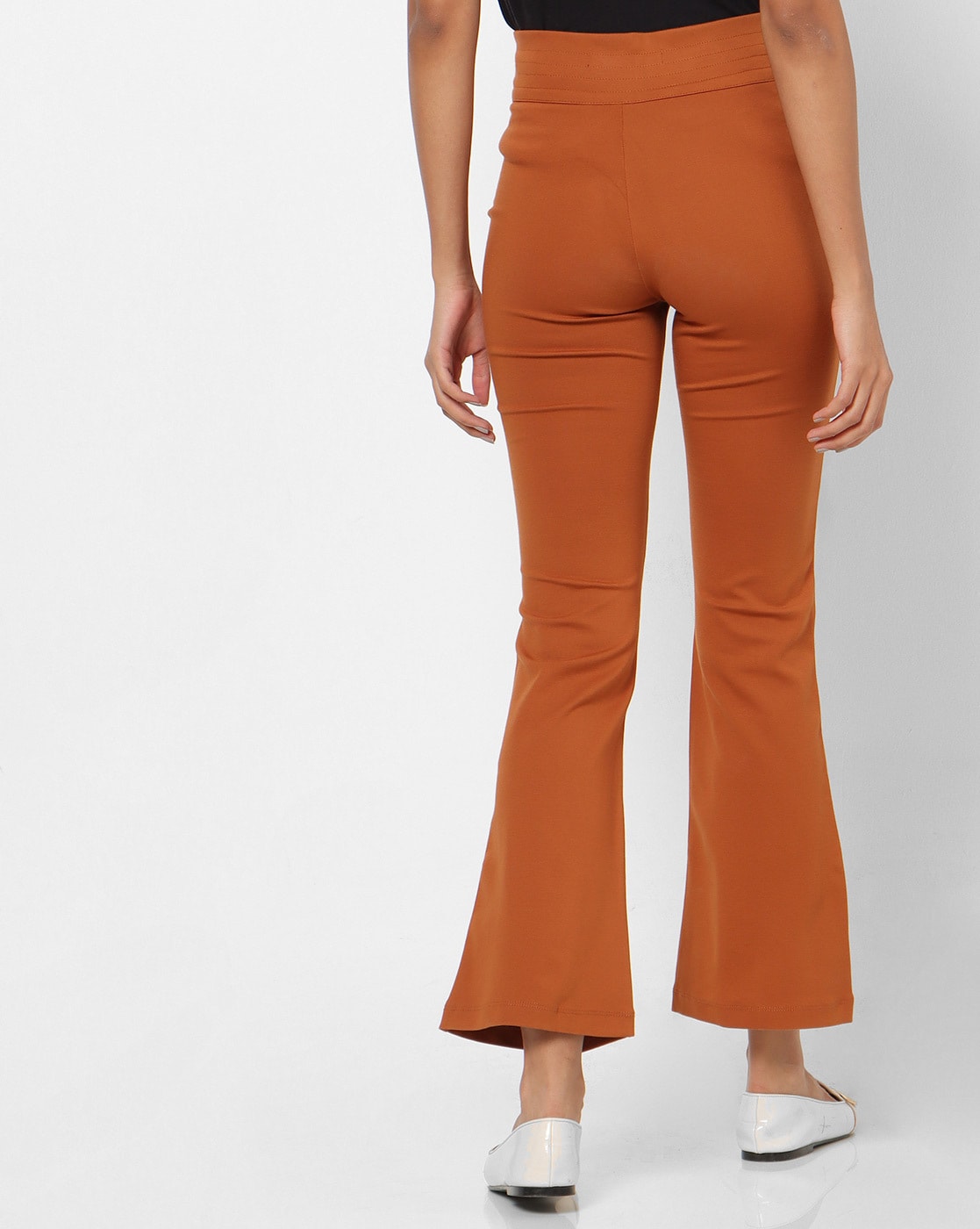 Buy Tan Trousers & Pants for Women by MADAME Online