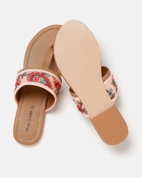 Printed Toe-Ring Sandals (Image - 1)