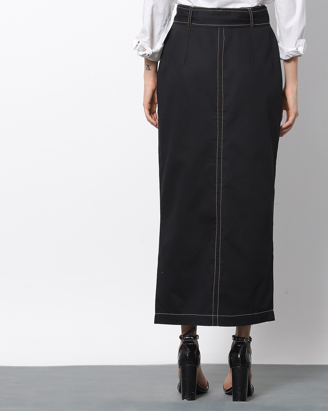 Buy Black Skirts for Women by Outryt Online