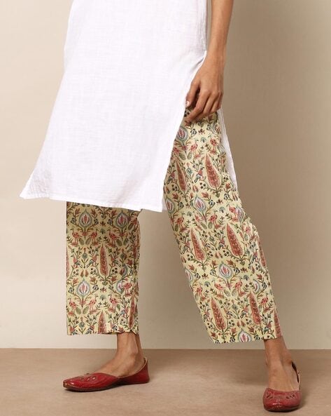 Buy Almond Brown Trousers & Pants for Women by Aawari Online | Ajio.com