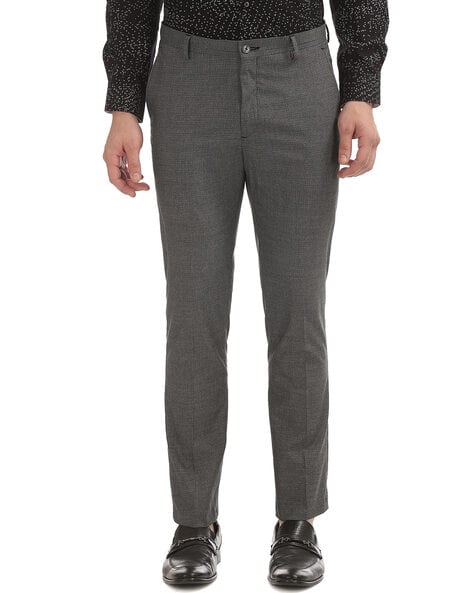 Arrow Men's Tailored Fit Pants (ARCTTR2059_Dark Grey_34) : Amazon.in:  Fashion