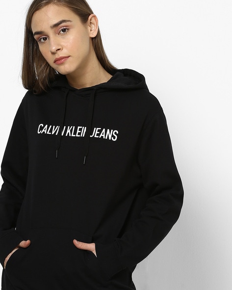 Buy Black Sweatshirt & Hoodies for Women by Calvin Klein Jeans Online |  