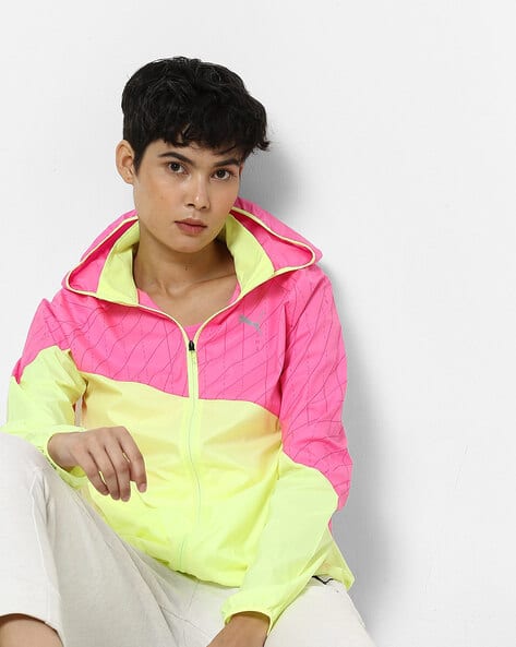 puma yellow hoodie women's