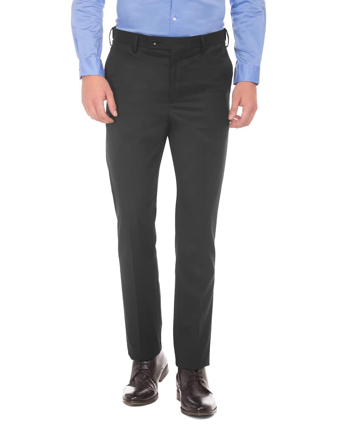 Buy Black Trousers \u0026 Pants for Men by 