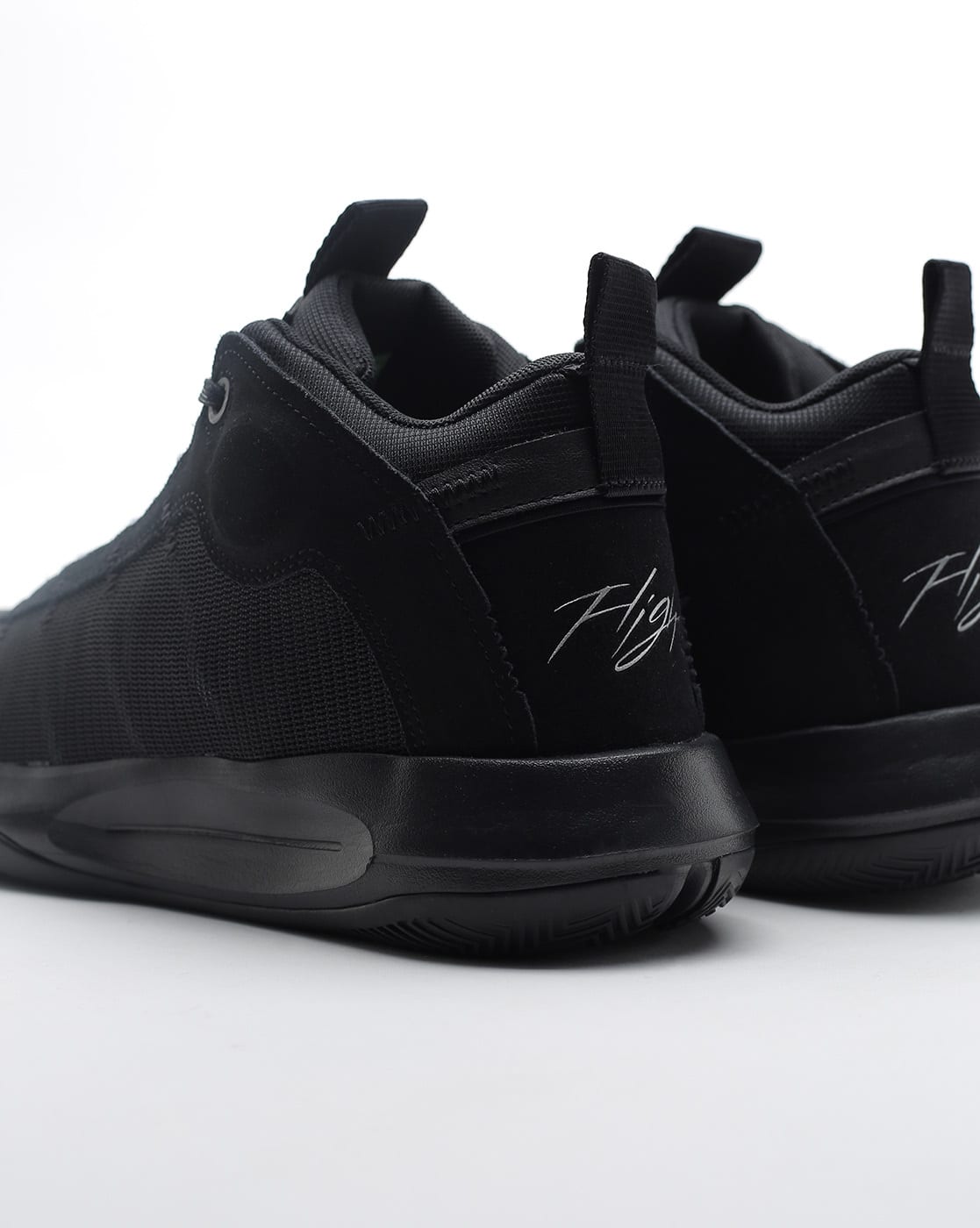 Buy NIKE Jordan Jumpman Textured Lace-Up Shoes Black Color Men