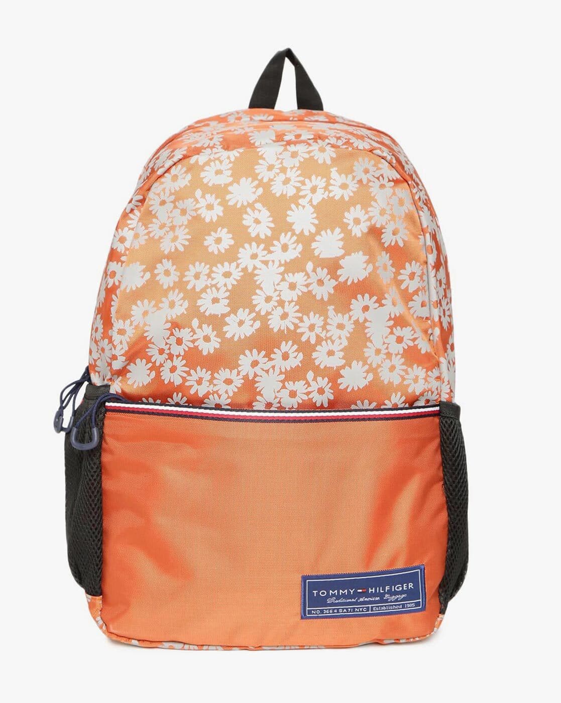 tommy hilfiger orange backpack