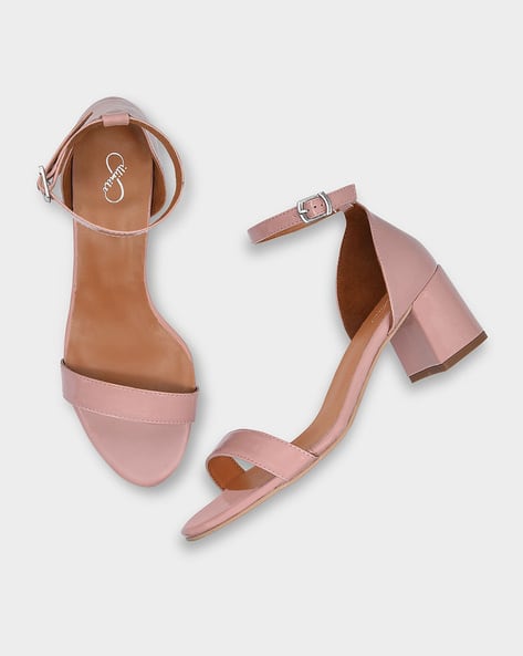 womens nude block heels