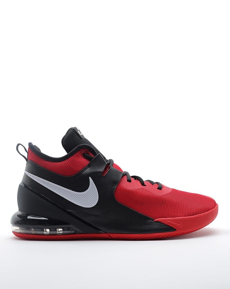 red and black shoes nike