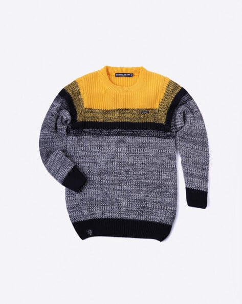 Round-Neck Cotton Sweater