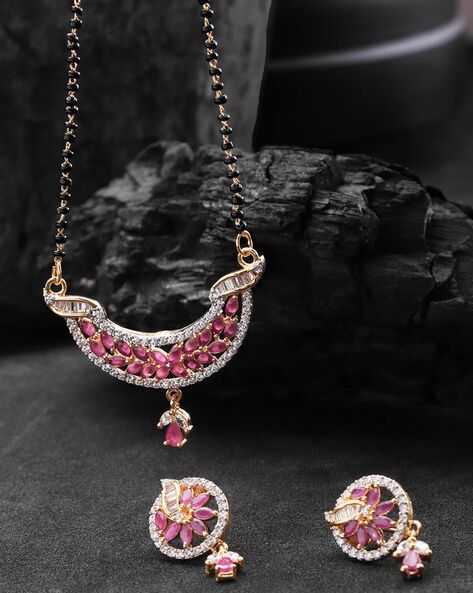 Ruby mangalsutra clearance