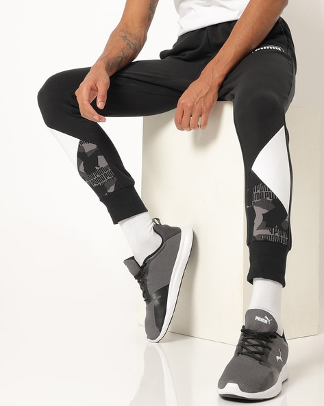 puma black joggers