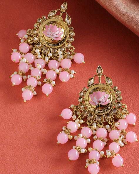 Pink & Brown Dangle Earrings – Good Girls Studio