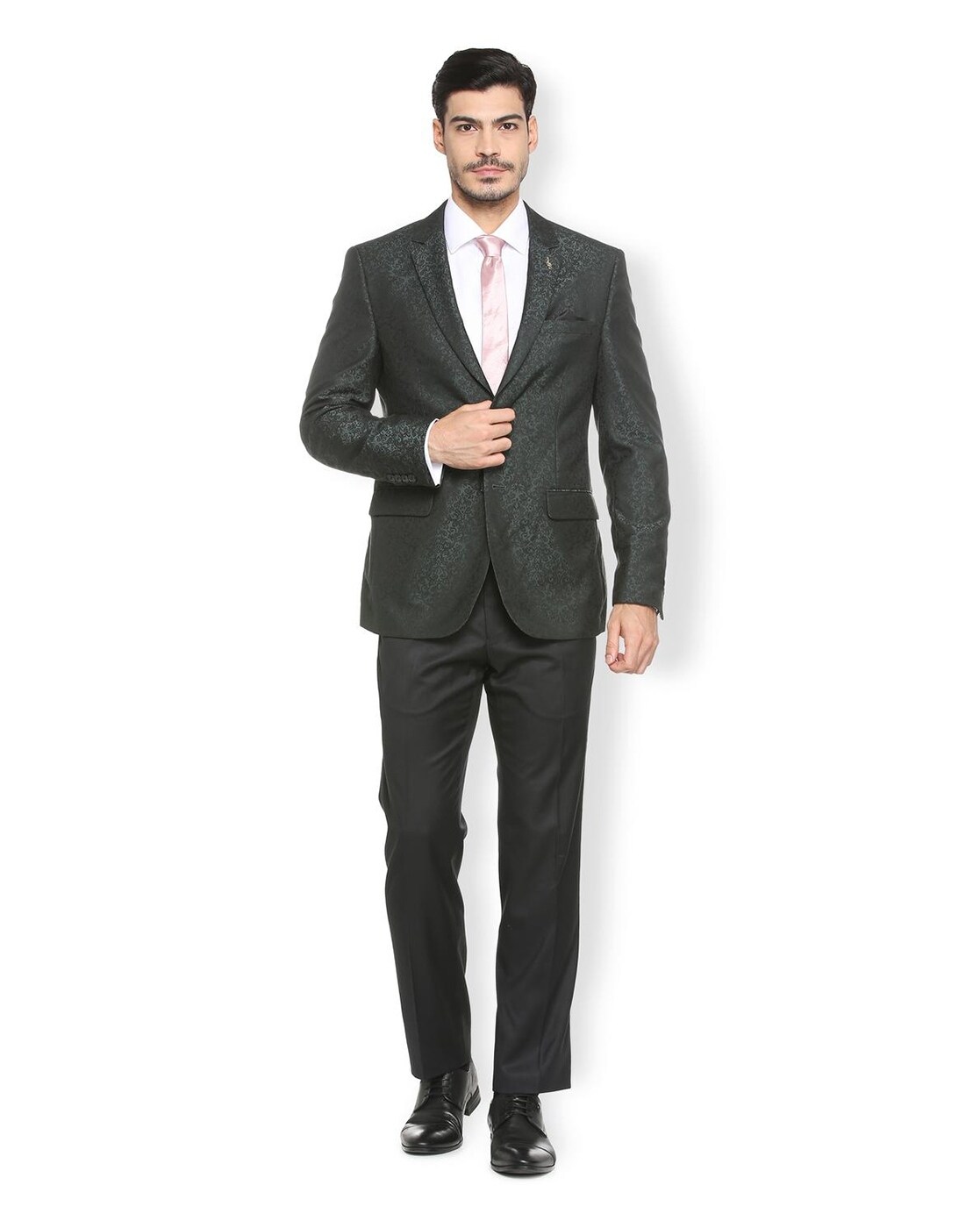 van heusen green suit