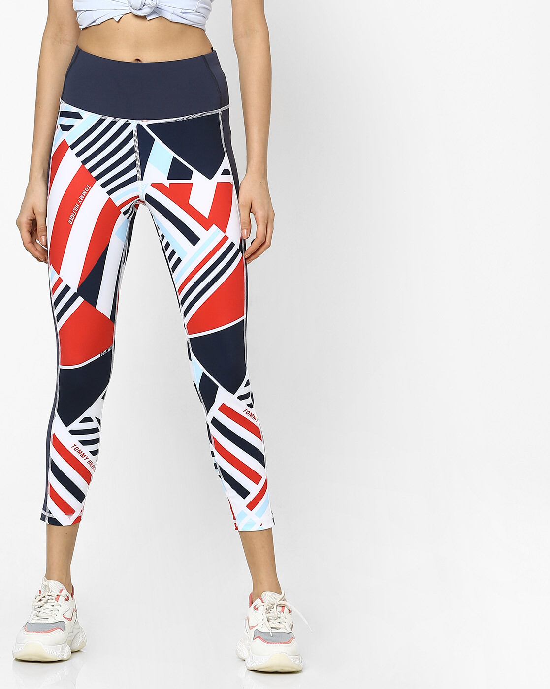 tommy hilfiger logo print leggings