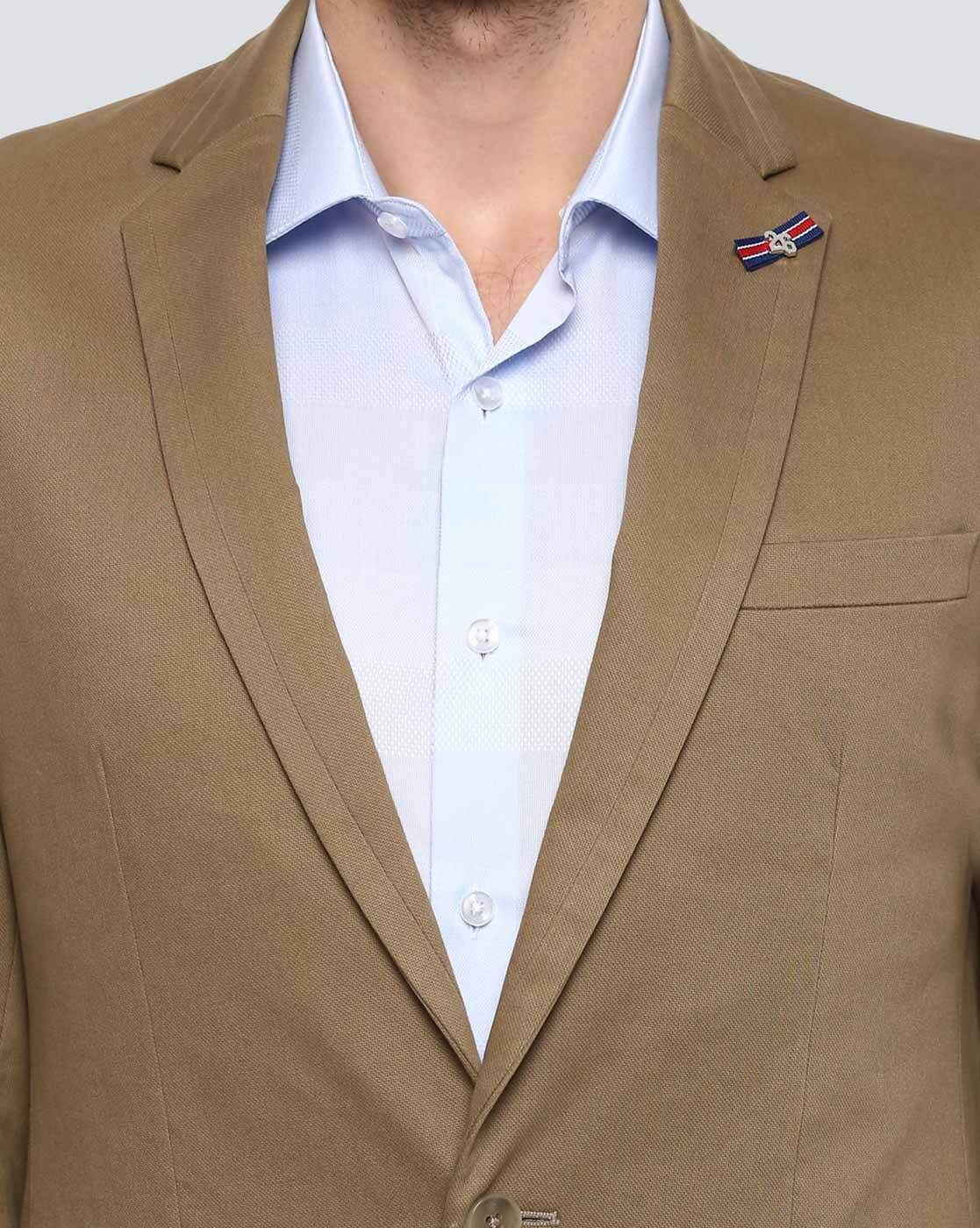 Buy Khaki Blazers & Waistcoats for Men by LOUIS PHILIPPE Online