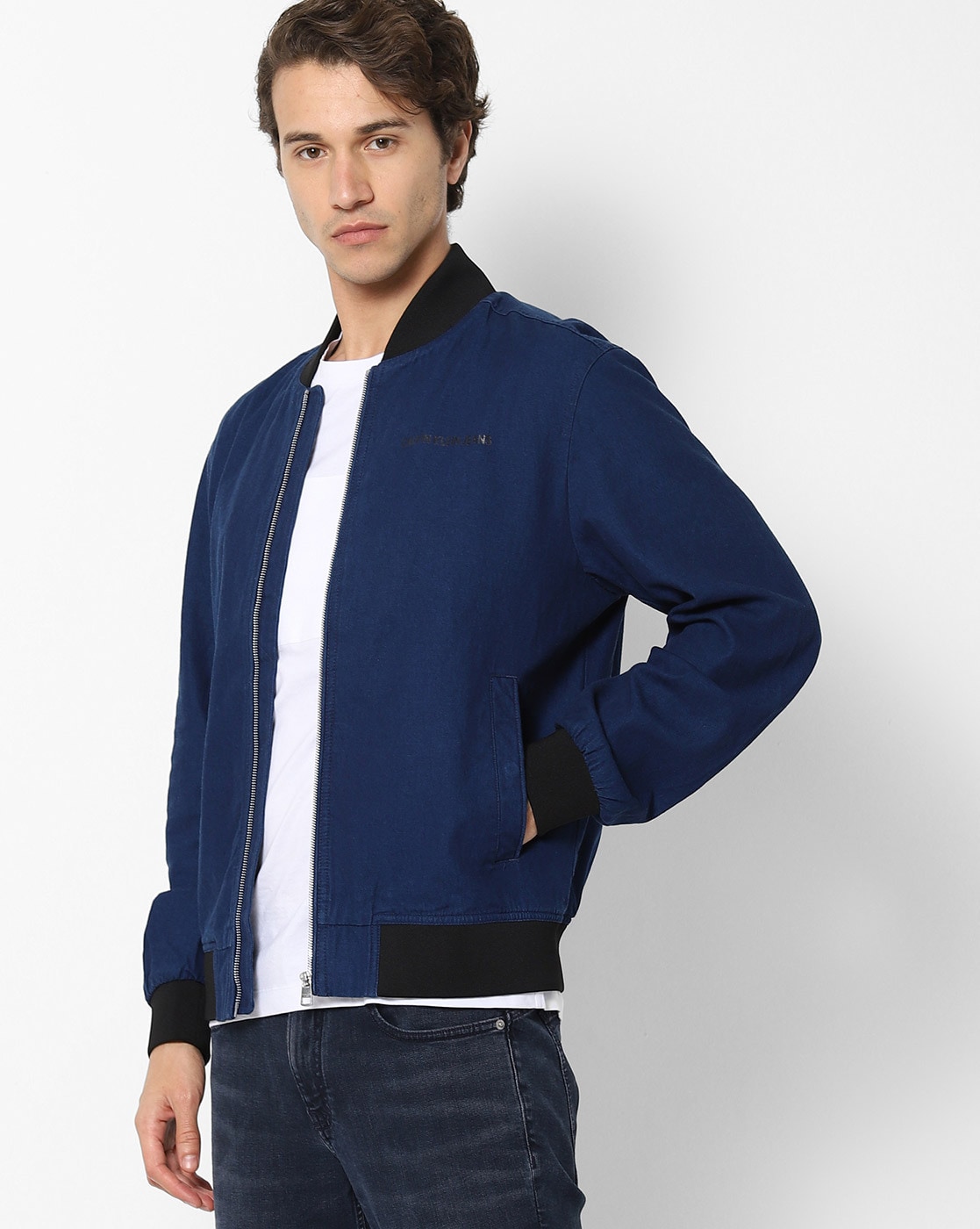 calvin klein blue jacket