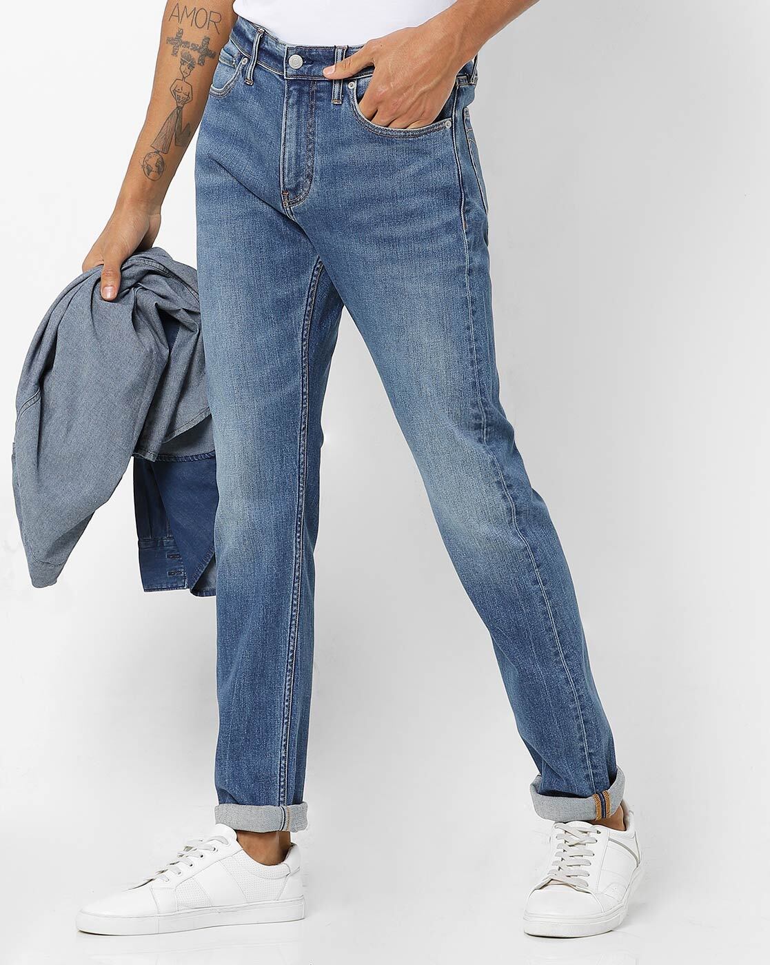 Ruimteschip Hysterisch Vernietigen Buy Blue Jeans for Men by Calvin Klein Jeans Online | Ajio.com
