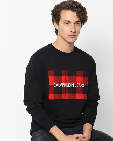 Buy Black Sweatshirt & Hoodies for Men by Calvin Klein Jeans