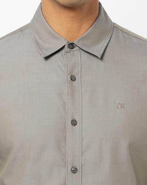 Camisa calvin best sale klein slim fit