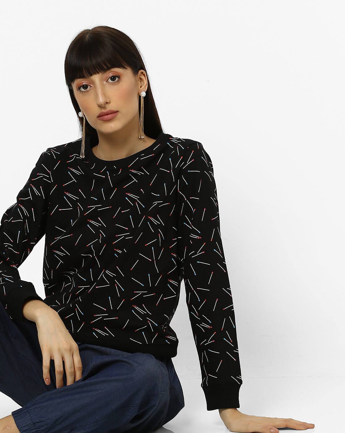 ajio women sweatshirt