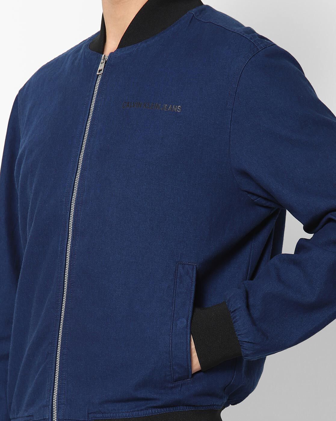 Calvin klein blue clearance bomber jacket