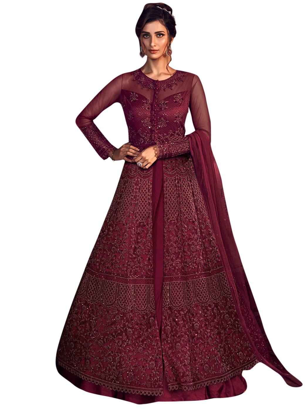 semi stitched dress material images