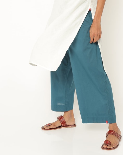 Palazzos with Semi-Elasticated Waistband Price in India