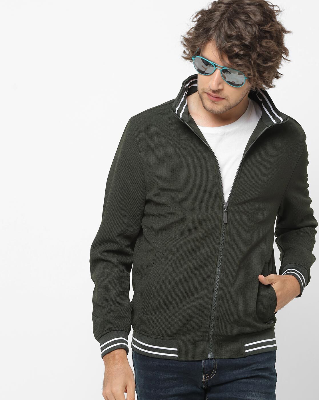 Buy John Players Black Jacket - Jackets for Men 874299 | Myntra