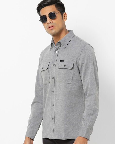 Shirt with Flap Pockets