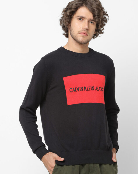 Buy Black Sweaters & Cardigans for Men by Calvin Klein Jeans Online |  